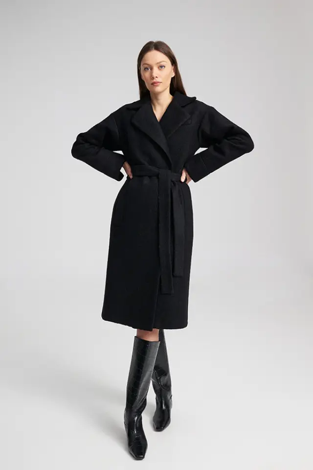 Κλασικό Παλτό με Ζώνη MELLIO COAT - L