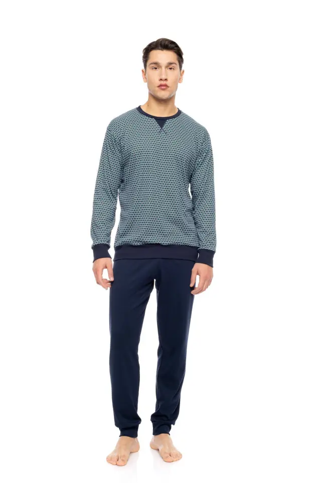 W-M810 - Type - PYJAMA SEA GREEN GEO - L