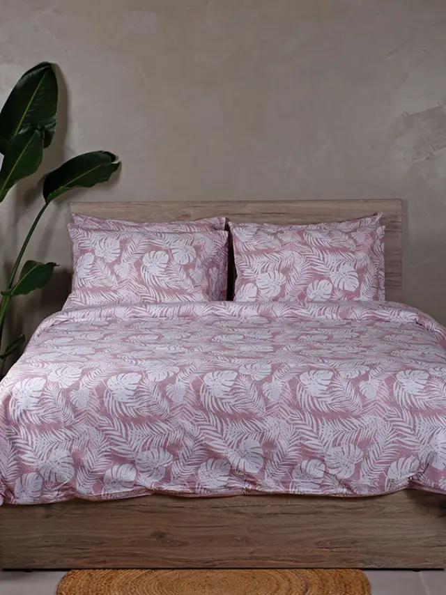 Παπλωματοθήκη Cotton Feelings 2038 Pink Μονή (170x250) Sunshine
