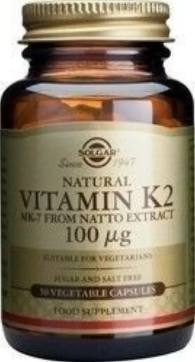 Solgar Vitamin K2 100μg, για Φυσιολογική Πήξη του Αίματος, Οστά, caps 50s