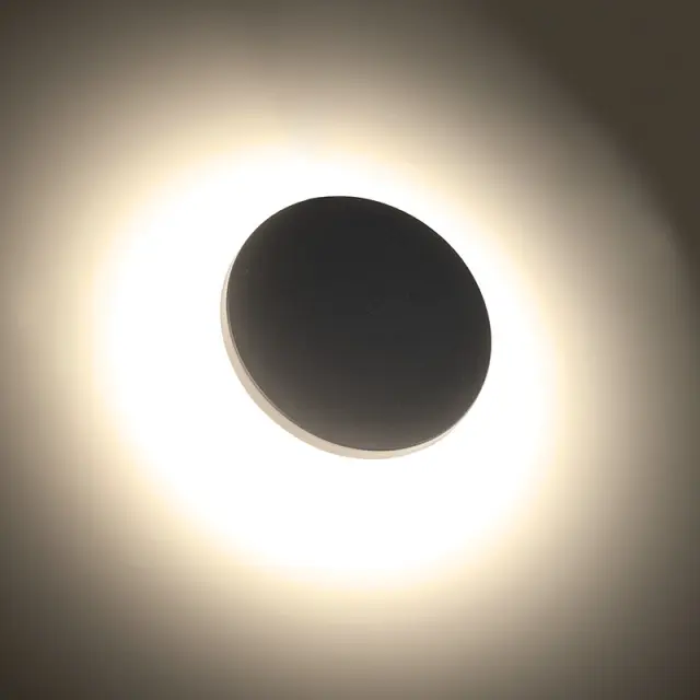 LED SMD WALL LUMINAIRE 8W 450LM 110° 230V AC 3.000K DARK GREY CRI80 IP54 30.000HRS / LG2801G 2