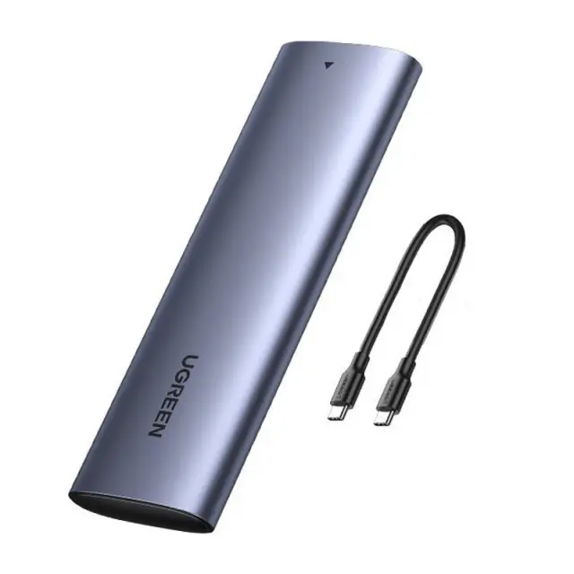 Θήκη Ugreen M.2 SSD USB 3.2 Gen 2 (SuperSpeed ​​USB 10 Gbps) + καλώδιο USB Type C 0,5 m γκρι (CM400 10902)