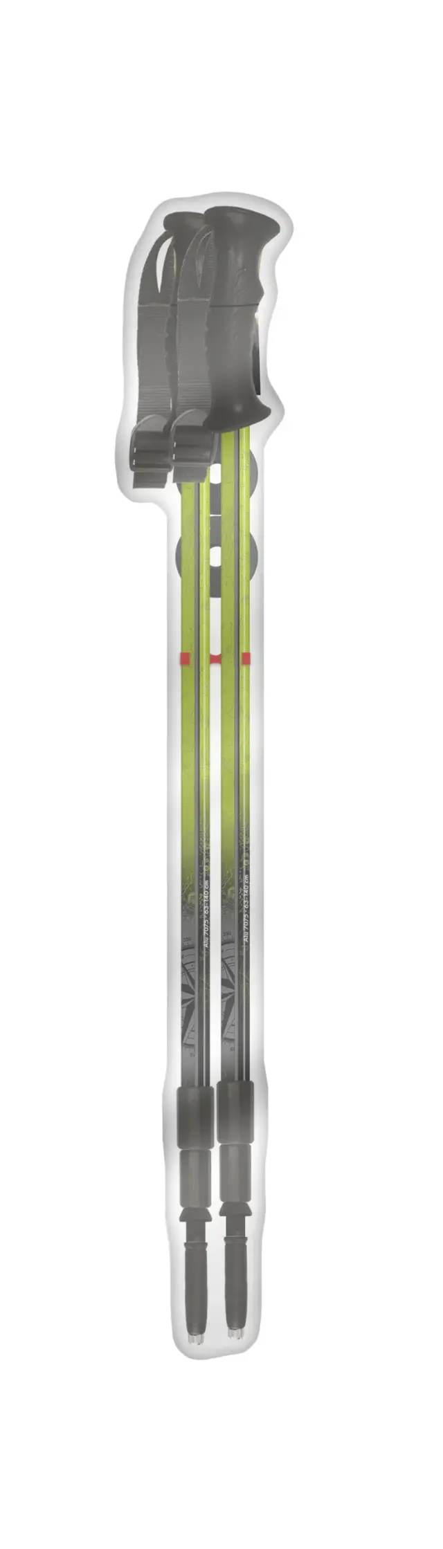 Fizan Explorer Τηλεσκοπικά Μπατόν Πεζοπορίας Lime/Grey - 100.487 3