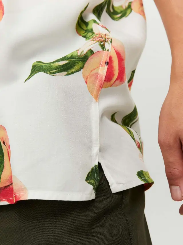 JORLUKE FLORES RESORT SHIRT SS SN Cloud Dancer - XL 2