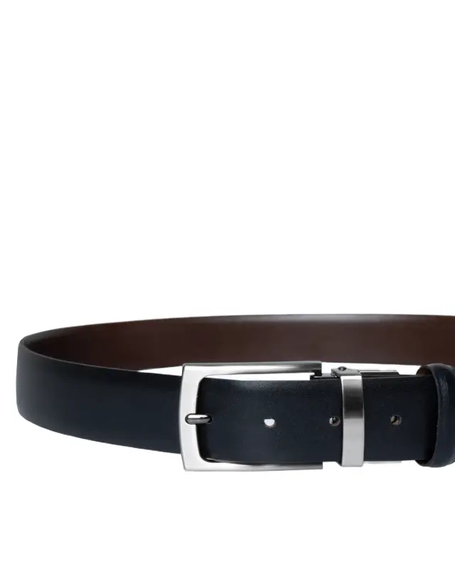 The Bostonians Formal Reversible ανδρική δερμάτινη ζώνη διπλής όψης 3XL0035-3
