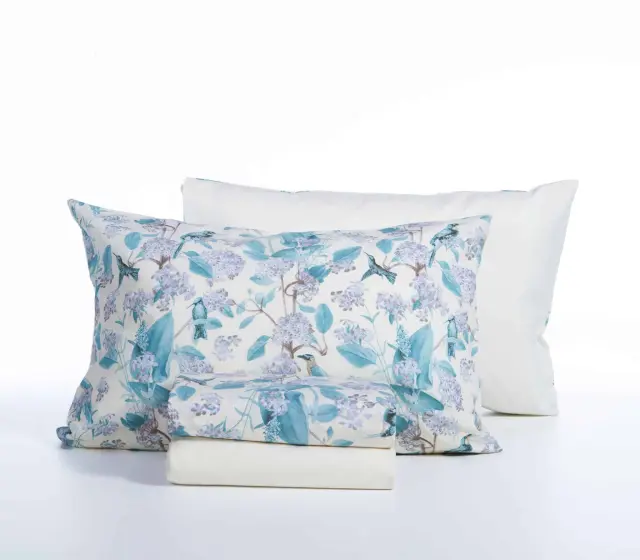 ΣΕΤ ΣΕΝΤΟΝΙΑ ΒΑΜΒΑΚΕΡΑ ΜΟΝΑ DREAM ON BLUE 170X270 NEF-NEF HOMEWARE BLUE 3