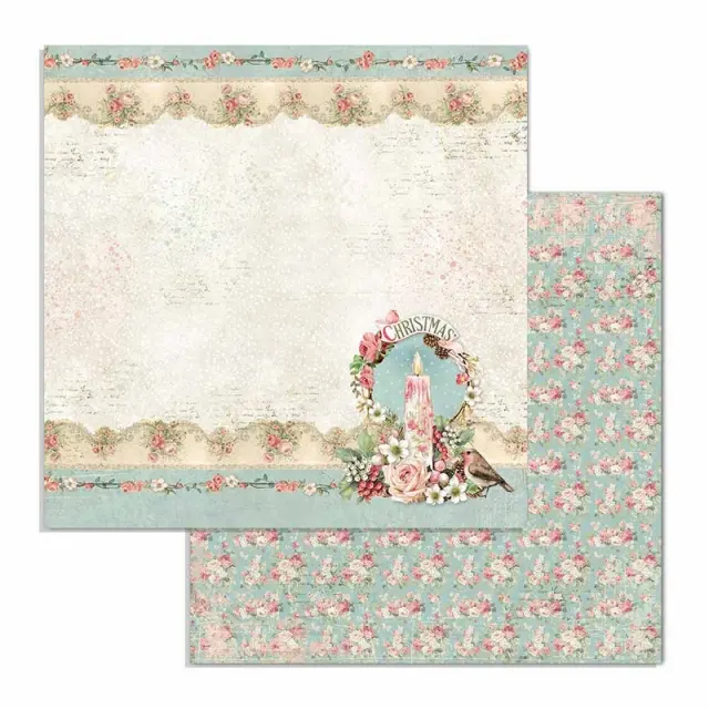 Σετ 10 Χαρτιά Scrapbooking Stamperia Διπλής Όψης - Pink Christmas - 30x30cm 3