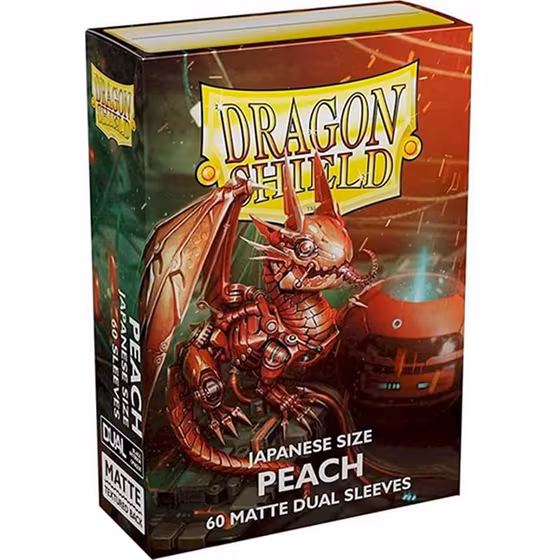 Dragon Shield Japanese size Matte Dual Sleeves - Peach Piip (60 Sleeves)