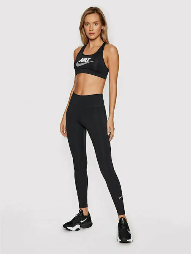 Nike Dri-Fit Swoosh Γυναικείο Αθλητικό Μπουστάκι DM0579-010 Μαύρο - S 3