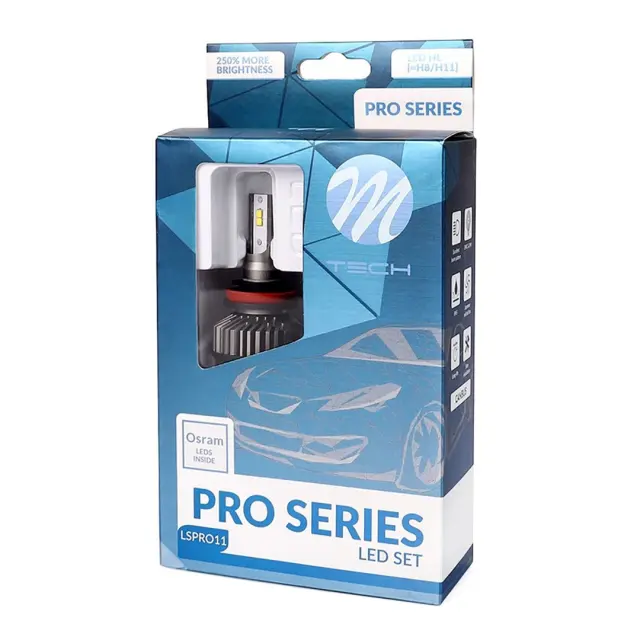 M-Tech H11 12v 2x20w 5.700k 4400lm Osram Pro Led Kit Set (με Ανεμιστηράκι) 2τμχ LSPRO11 2