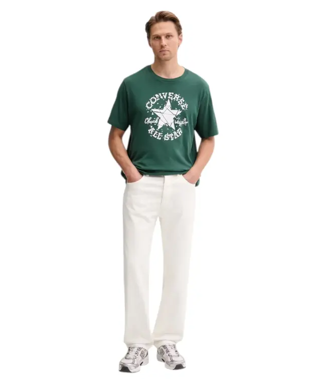 Converse - Ανδρικό T‑shirt Broken Glass CVM6T087-344 Πράσινο 3