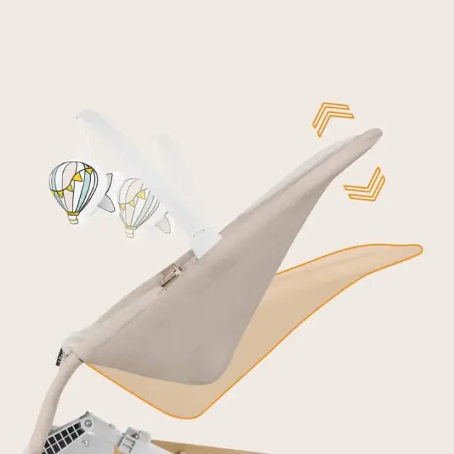 Lionelo Lilac Βρεφικό Ρηλάξ Beige Sand 2