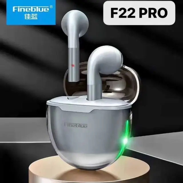 Ασύρματα ακουστικά Bluetooth - Fineblue - F22 Pro - 700123 - Silver 2