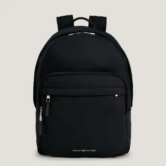 Tommy Hilfiger - Ανδρικό Σακίδιο Πλάτης Th Signature Backpack AM0AM12214-BDS Μαύρο