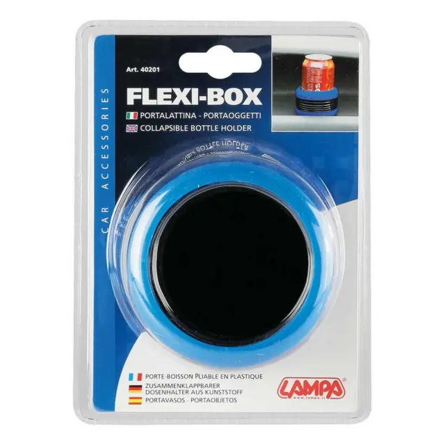 Lampa Ποτηροθήκη Αυτοκινήτου Flexi-Box Φυσαρμόνικα 1 Θέσης με Αυτοκόλλητη Ταινία 40201 3