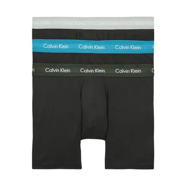 Calvin Klein Ανδρικό Boxer Μακρύ Cotton Stretch - Τριπλό Πακέτο, Χρώμα Black GGB - S