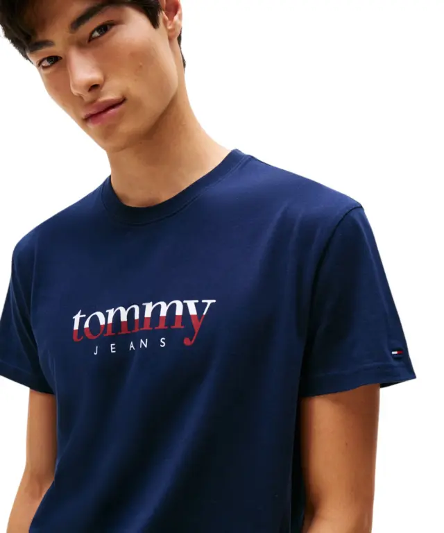 Tommy Hilfiger - Ανδρικό T-shirt Dna Tee Ext Regular Fit DM0DM21978-C1G Μπλε Σκούρο 3