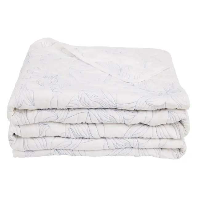 Κουβερλί 230x250 King Das Home Happy 9659 White 100% Microfiber 3