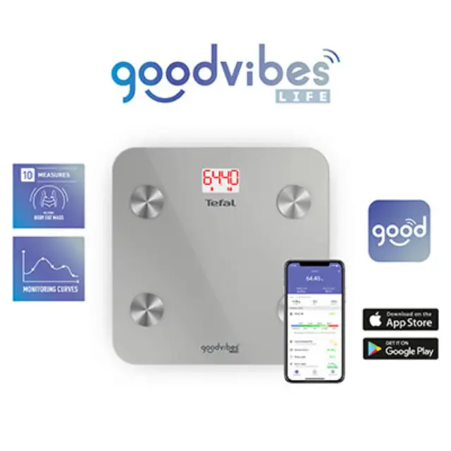 Tefal ΒΜ9600 Ζυγαριά Μπάνιου Goodvibes Smart Με Bluetooth 2