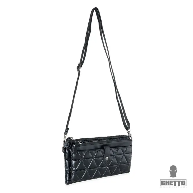 Ghetto Quilted Crossbody Bag | Minimal Everyday Luxury Black