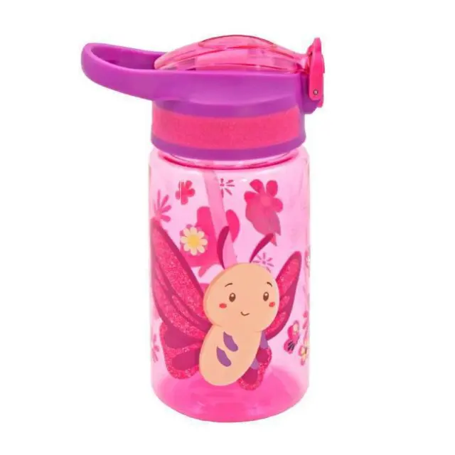 Must PCTG Παγούρι Πλαστικό με Καλαμάκι 500ml Little Butterfly (000584542)