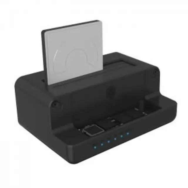 Docking Station για σκληρούς δίσκους SATA HDD/SSD 2.5\" & 3,5\" και M.2 NVMe με σύνδεση USB 3.2 Gen 2x1 και λειτουργία Cloning. 3