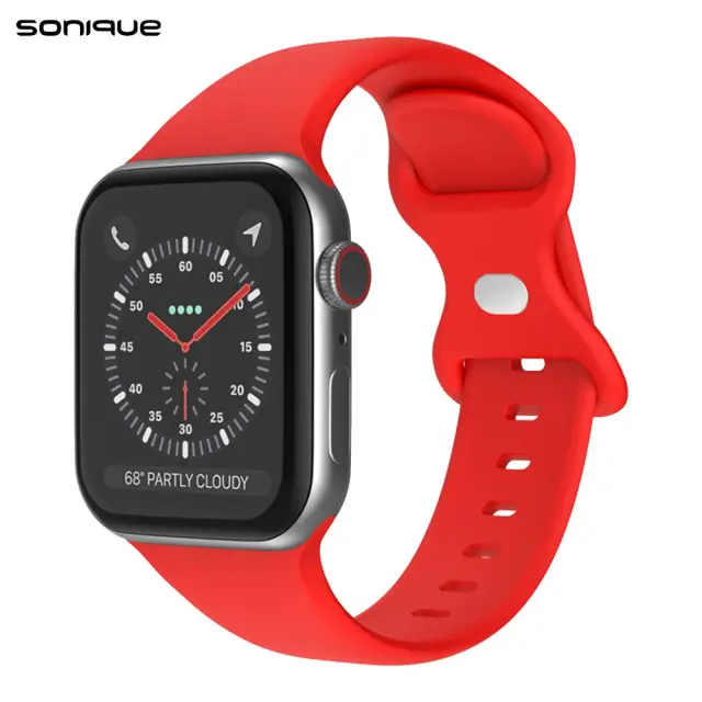 Λουράκι Σιλικόνης Butterfly Band Sonique για Apple Watch 8 / 9 / 10 / 11 / 12 / SE (40 / 41 / 42 MM) - Κόκκινο