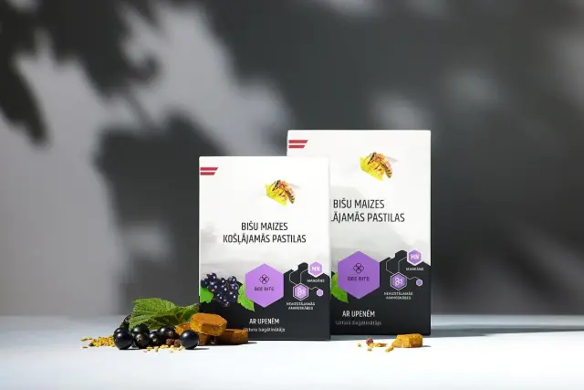 Bee bread pastilles με Blackcurrant 75g 2