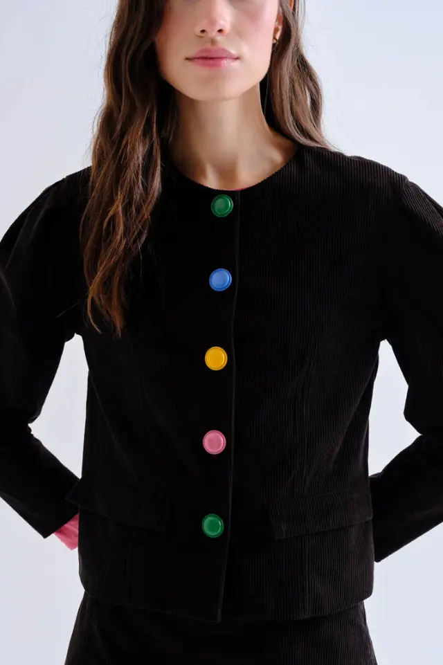 COMPANIA FANTASTICA CORDUROY JACKET(63C/11042 BLACK) - M 3