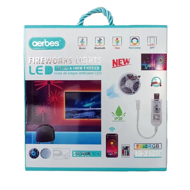Aerbes ταινία LED τροφοδοσίας usb (5V) RGB με τηλεχειριστήριο τύπου SMD5050