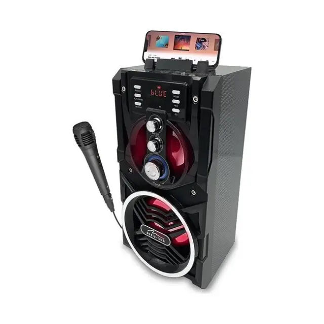 Φορητό Ηχείο Bluetooth Media-Tech Partybox Karaoke BT MT3150 800W, με Τηλεχειριστήριο και LED Οθόνη Μαύρο 2