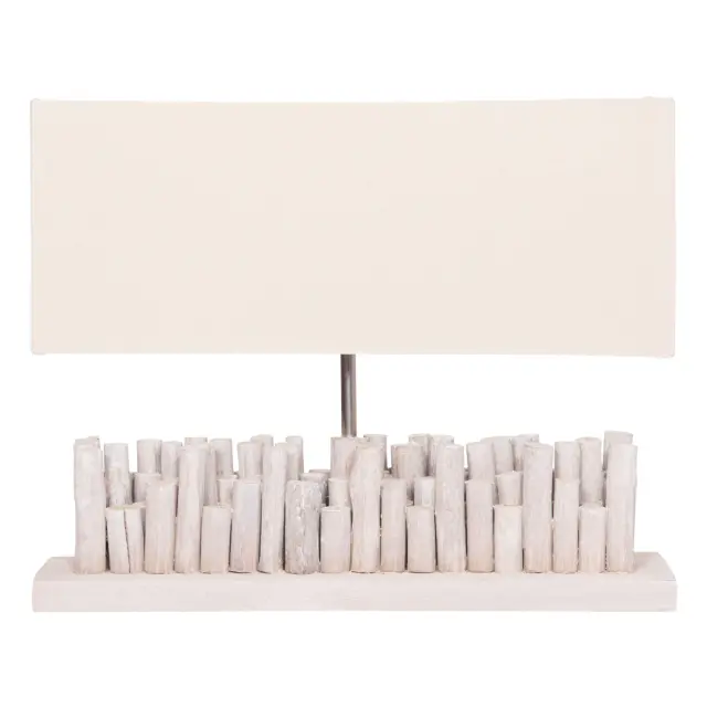Επιτραπέζιο φωτιστικό Twiggy Driftwood & καπέλο σε λευκό 50,5x16,5x40 εκ. 3