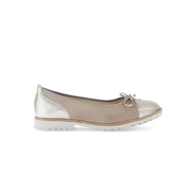 Gabor Μπαλαρίνες Γυναικείο δέρμα Nubuck Μπεζ GAB/64100 12-PUDER