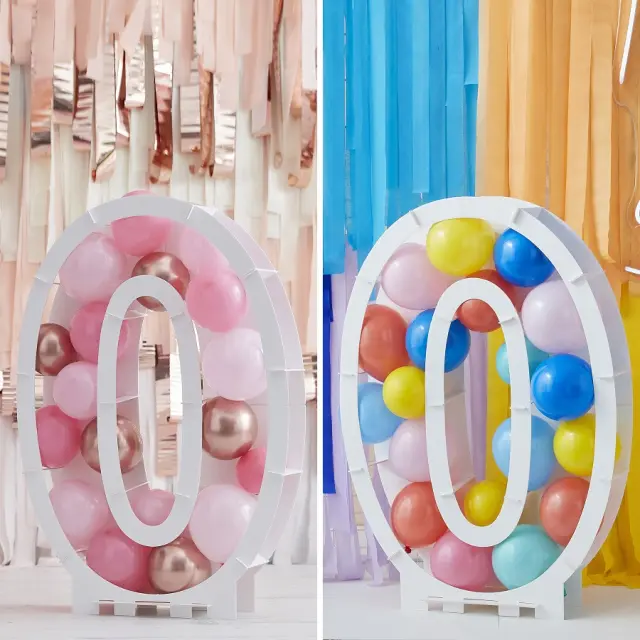 Balloon Mosaic Number Stand 0