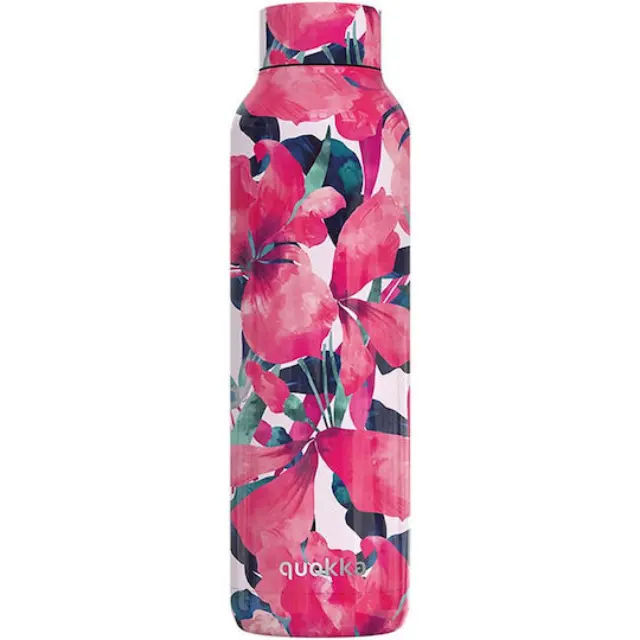 Quokka Μπουκάλι Θερμός Ανοξείδωτο PINK BLOOM 630 ML -12088