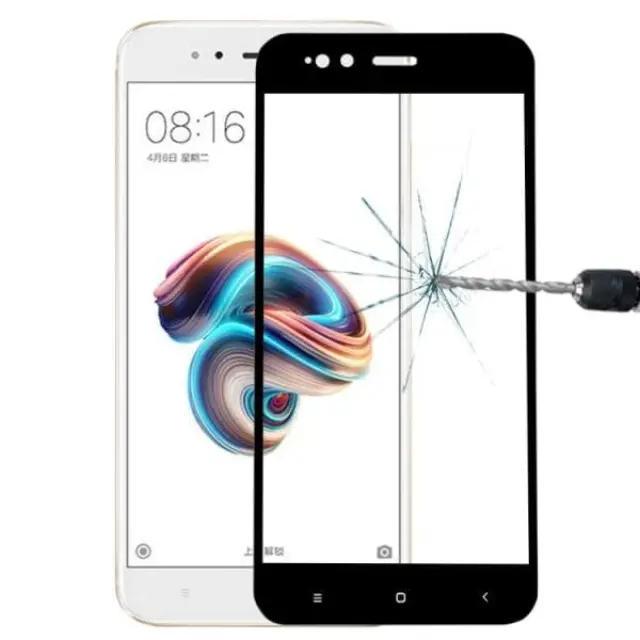 Full Cover Tempered Glass (Τζαμάκι προστασίας) Xiaomi Mi 5X/ A1 Μαύρο