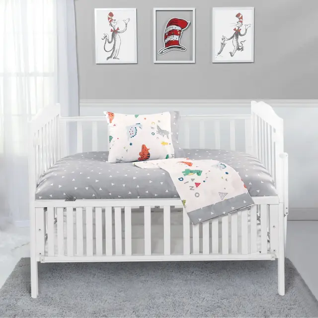 Σετ Σεντόνια Κούνιας 70x140+15 Beauty Home 5177 Γκρι Με Λάστιχο100% Βαμβακοσατέν