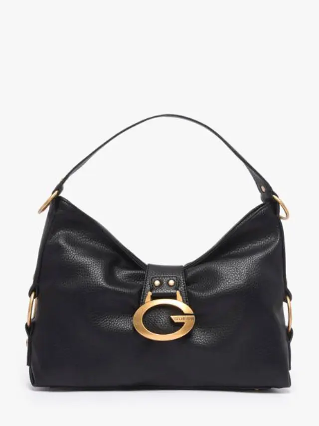 Guess - Γυναικεία Τσάντα Ώμου Μεσαία Camden HWBB9308180-BLA Μαύρο