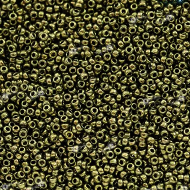 Χάντρα Miyuki Round Rocailles 15/0 - 459 - Metallic Olive ~10gr