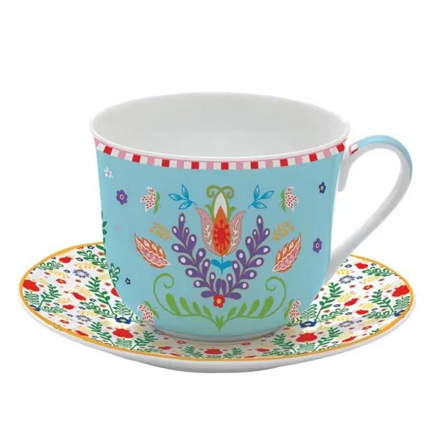 Spring Folk Φλιτζάνι Πρωινού Πορσελάνινο 370ml