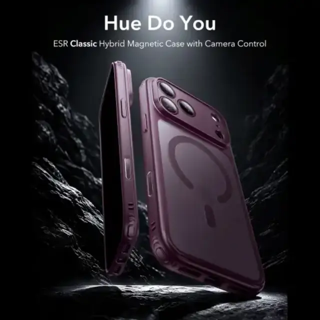 Esr Classic Hybrid Magsafe Iphone 17 Pro / 18 Pro Frosted Deep Burgundy 3