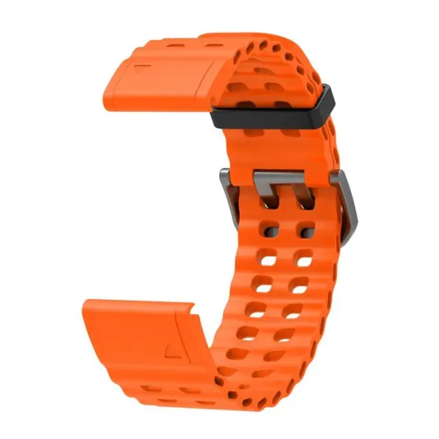 Λουράκι Σιλικόνης Ocean για Garmin 3/5x/3hr/5x Plus/6x/6x Pro/7x/8/9 (51mm) – Πορτοκαλί OEM 2