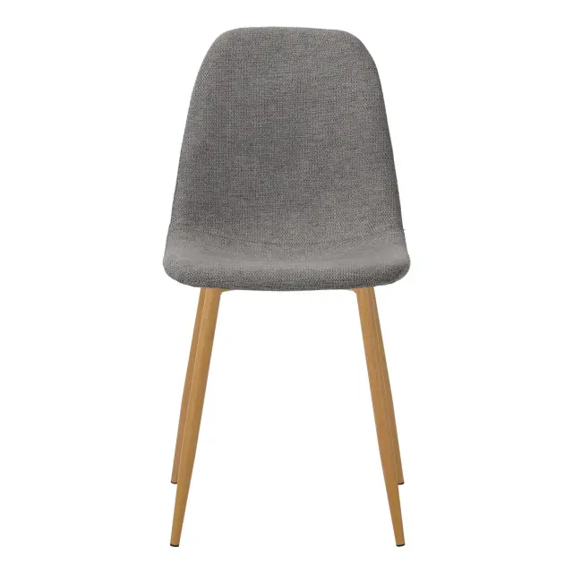 Καρέκλα Clara Unihome Γκρί/Χρώμα Ξύλου 55x58,5x93εκ (Σετ 4 τεμαχίων) 2