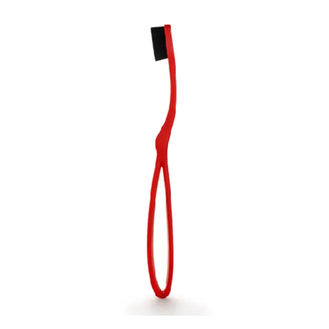 INTERMED Professional Ergonomic Toothbrush Soft Red Οδοντόβουρτσα Κόκκινη Μαλακή 1τμχ