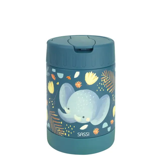 Sassi Ανοξείδωτος Θερμός Φαγητού 350ml Chewy The Elephant