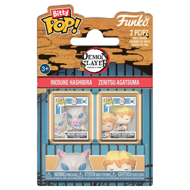 Φιγούρες Funko Bitty Pop! 2-Pack: Demon Slayer - Inosuke Hashibira & Zenitsu Agatsuma Vinyl Figures