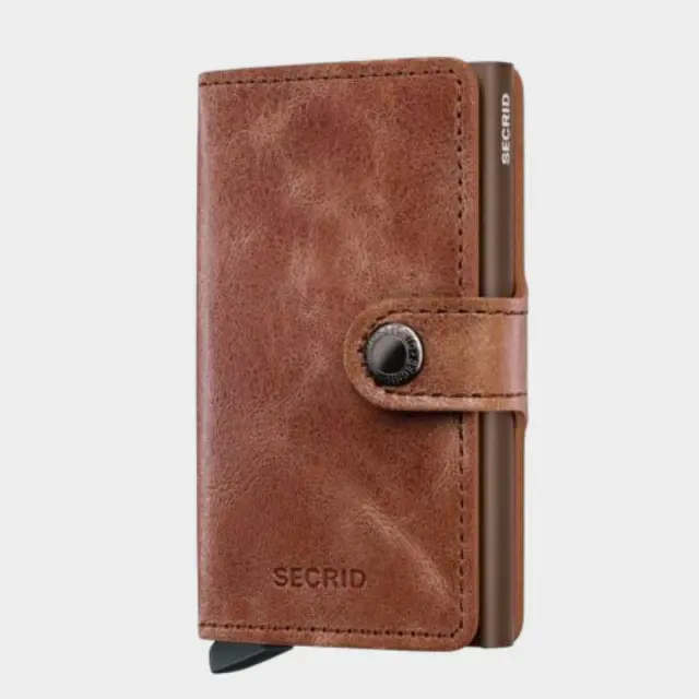 Δερμάτινο Πορτοφόλι Secrid Miniwallet Vintage Cognac Καφέ - ONESIZE
