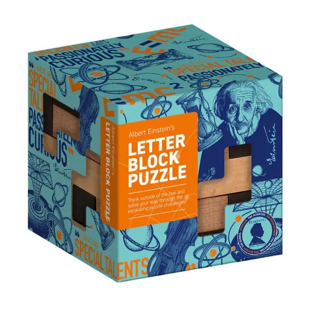 Professor Puzzle Ξύλινο Παιχνίδι Γρίφος / Puzzle Game: Einstein's Letter Block Puzzle