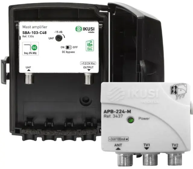 Ikusi Ενισχυτής Ιστού JSBA103-C48 UHF 35dB 09.002.0051