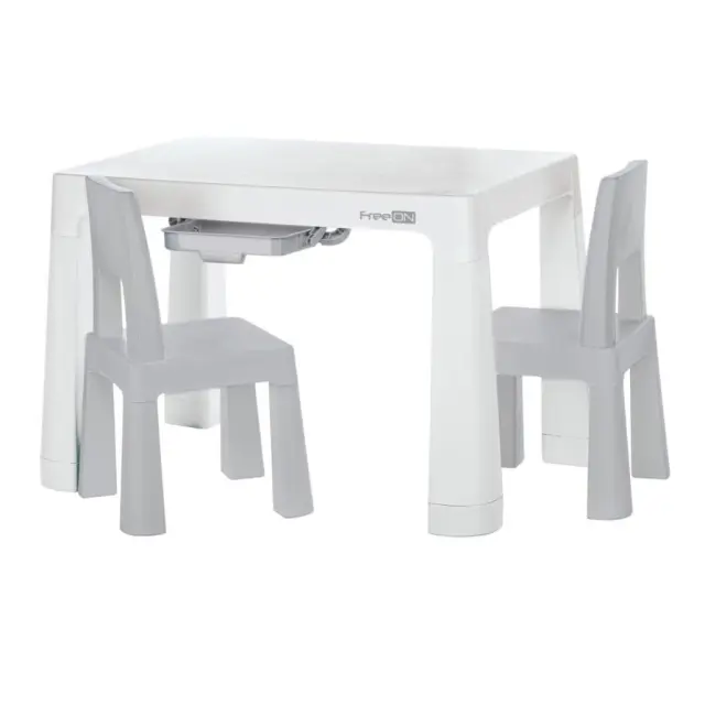 FreeON Neo Παιδικό Σετ Τραπεζάκι με 2 Καρέκλες White Grey